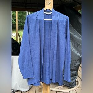 Isaac Mizrahi Textured Navy Jacket 22W